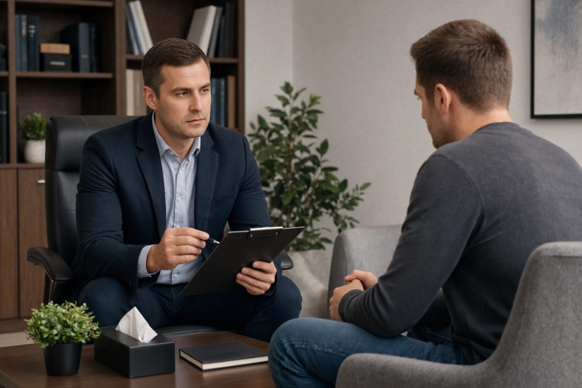 Психолог с пациетом